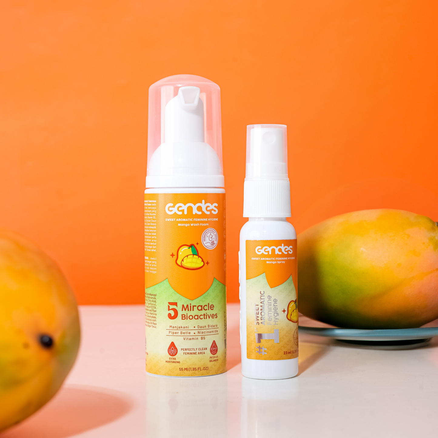 Bundling Gendes Feminine Wash Foam Mango dan Sweet Feminine Care Spray
