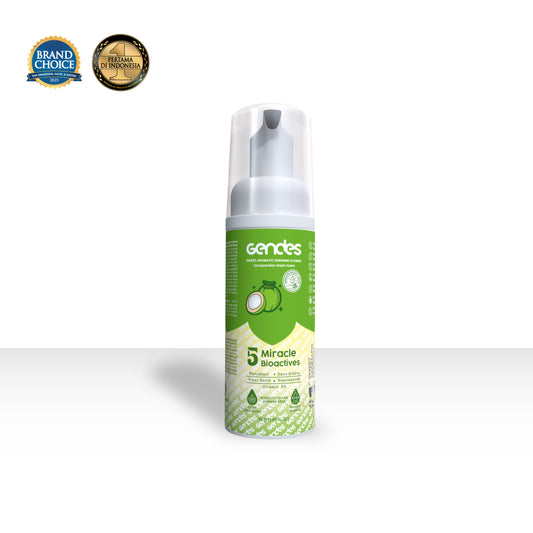 Gendes Sweet Aromatic Feminine Care Wash Foam Cocopandan 5 Miracle Bioactives Meyeimbangkan Ph 50 ml
