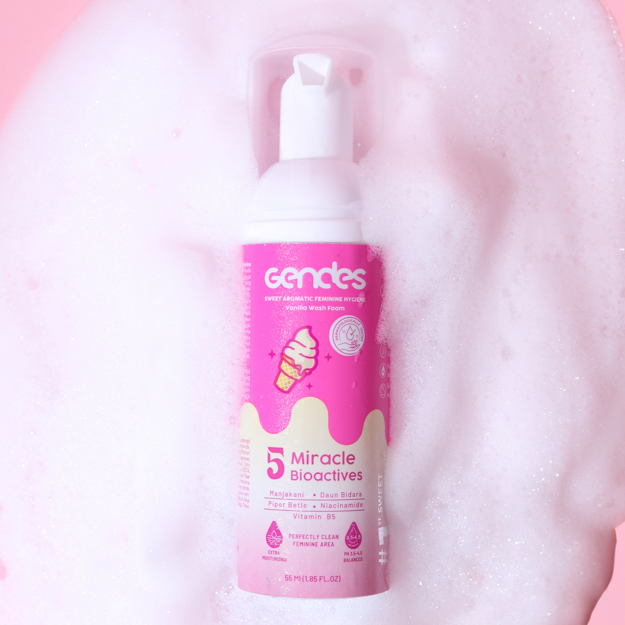 Bundling Gendes Feminine Wash Foam Vanilla dan Sweet Feminine Care Spray