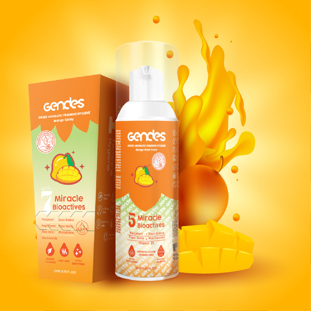 Bundling Gendes Feminine Wash Foam Mango dan Sweet Feminine Care Spray