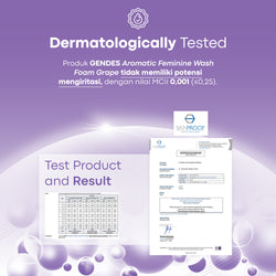Gendes Sweet Aromatic Feminine Care Wash Foam Grape 5 Miracle Bioactives Meyeimbangkan Ph 50 ml