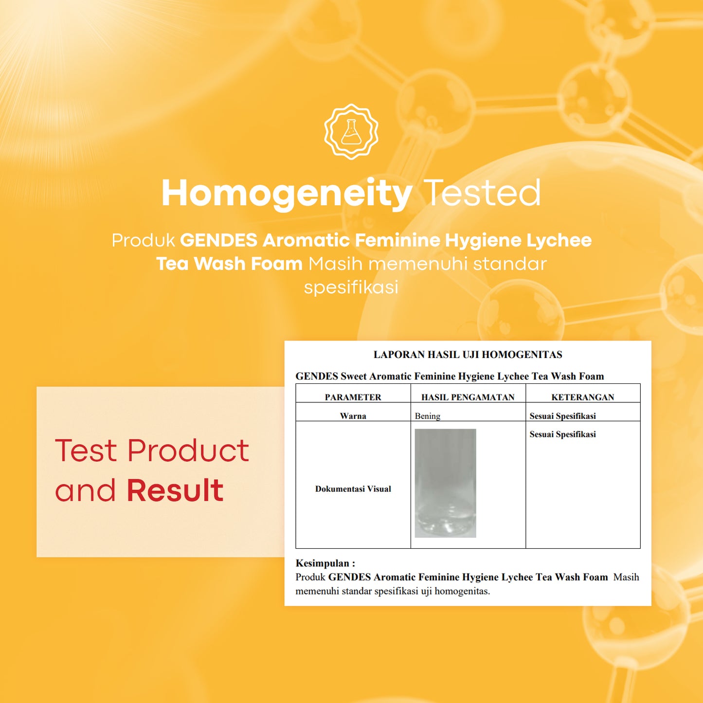 New Launching Gendes Feminine Hygiene Wash Foam Lychee Tea 5 Miracle Bioaktives