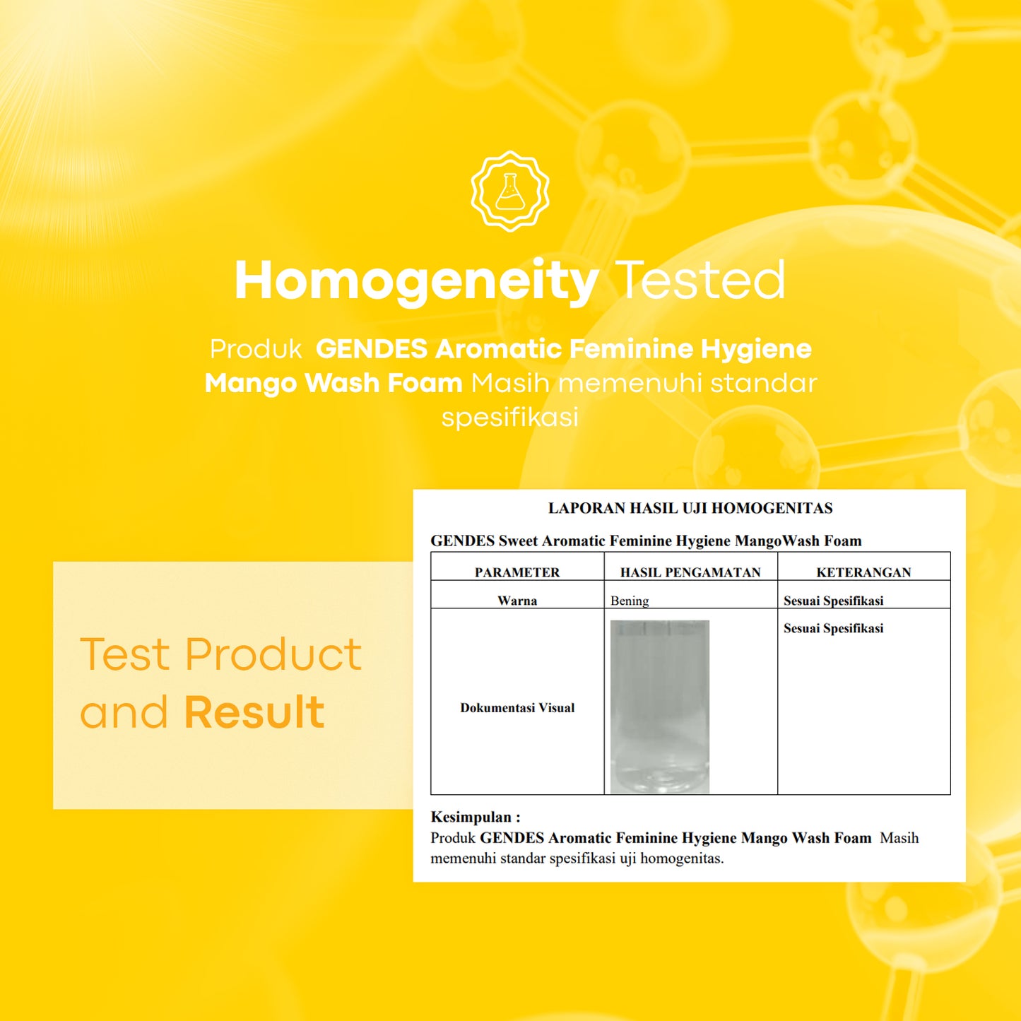 Gendes Sweet Aromatic Feminine Care Wash Foam Mango 5 Miracle Bioactives Meyeimbangkan PH 50 ml