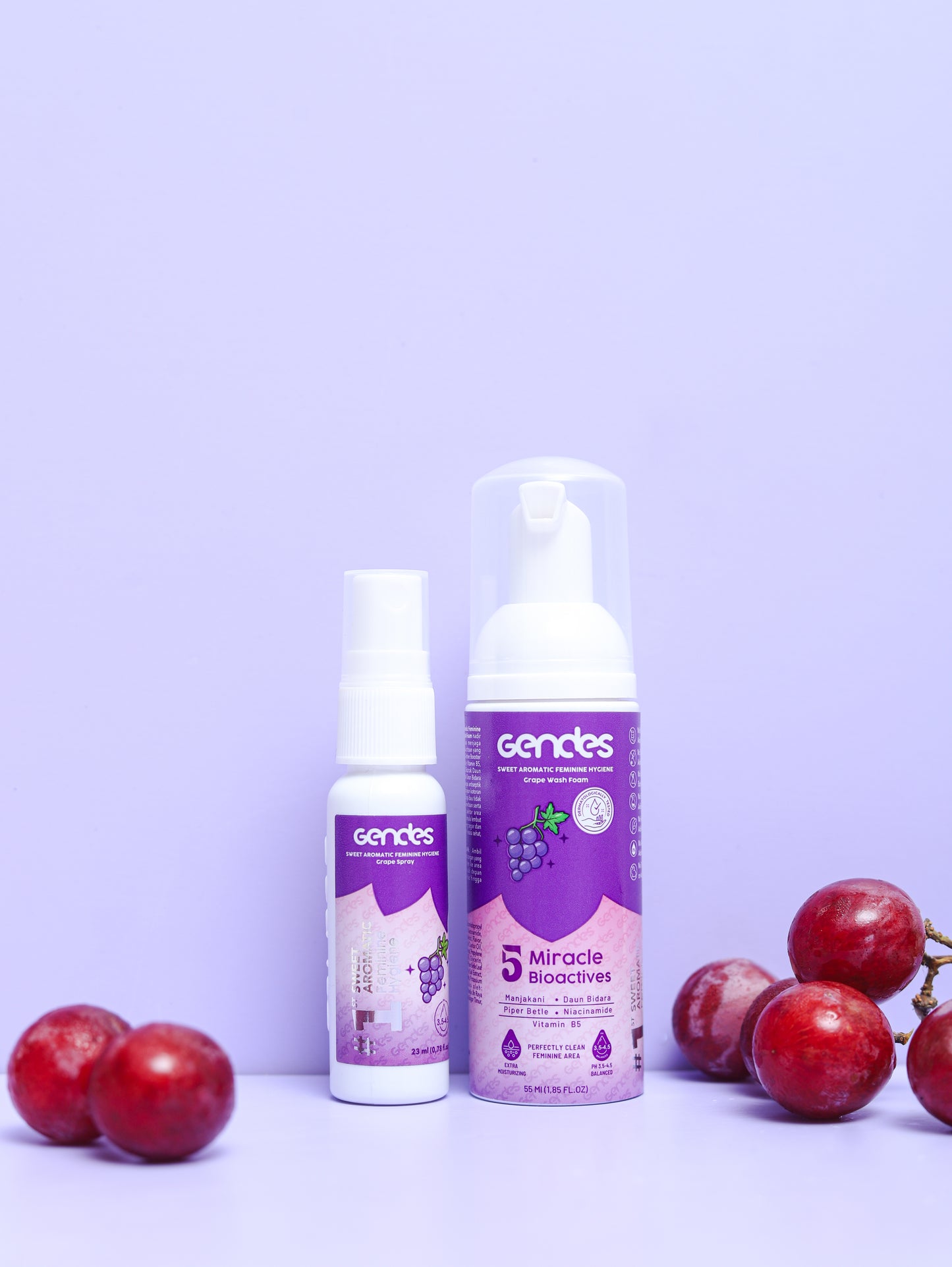 Bundling Gendes Feminine Wash Foam Grape dan Sweet Feminine Care Spray