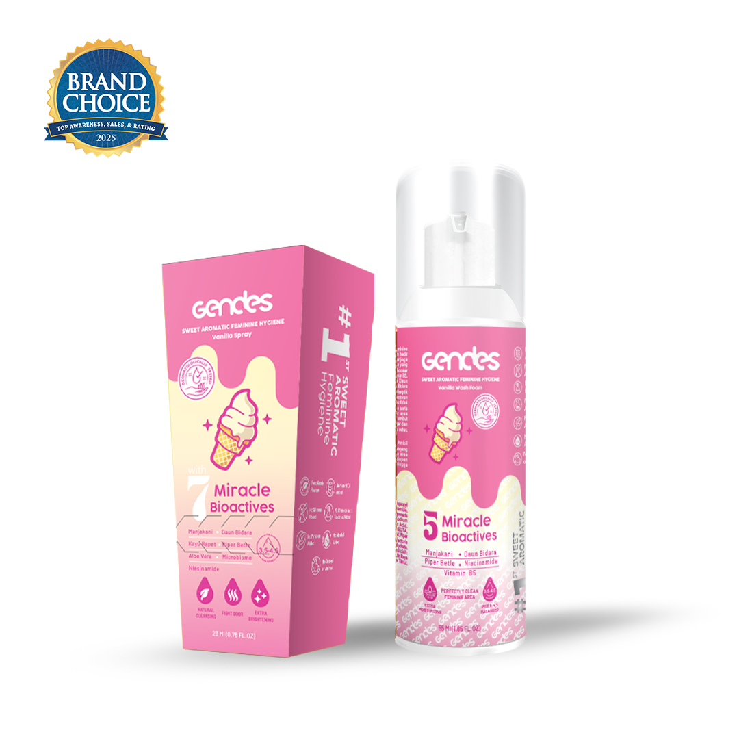 Bundling Gendes Feminine Wash Foam Vanilla dan Sweet Feminine Care Spray
