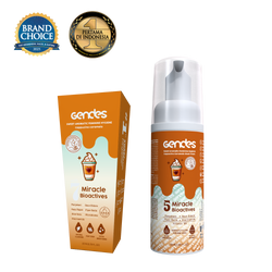 Bundling Gendes Feminine Wash Foam Cappucino Caramelo dan Sweet Feminine Care Spray