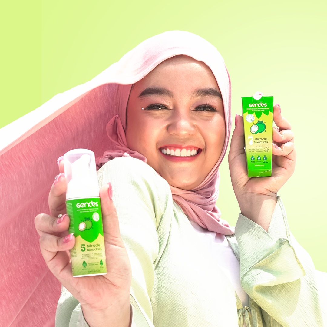 Bundling Gendes Feminine Wash Foam Cocopandan dan Sweet Feminine Care Spray
