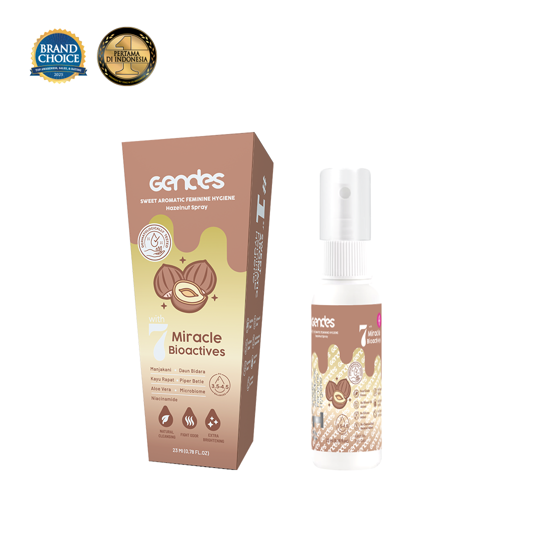 Gendes Sweet Aromatic Feminine Care with Hazelnut 7 Miracle Bioactives Merawat Kewanitaan 23 ml
