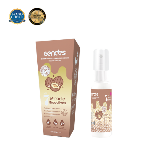 Gendes Sweet Aromatic Feminine Care with Hazelnut 7 Miracle Bioactives Merawat Kewanitaan 23 ml