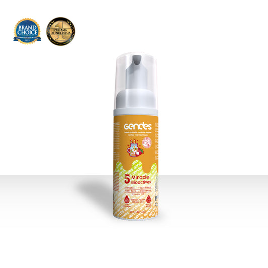 New Launching Gendes Feminine Hygiene Wash Foam Lychee Tea 5 Miracle Bioaktives