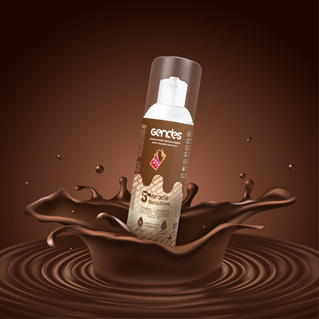 New Launching Gendes Feminine Hygiene Wash Foam Sweet Chocolate 5 Miracle Bioaktives