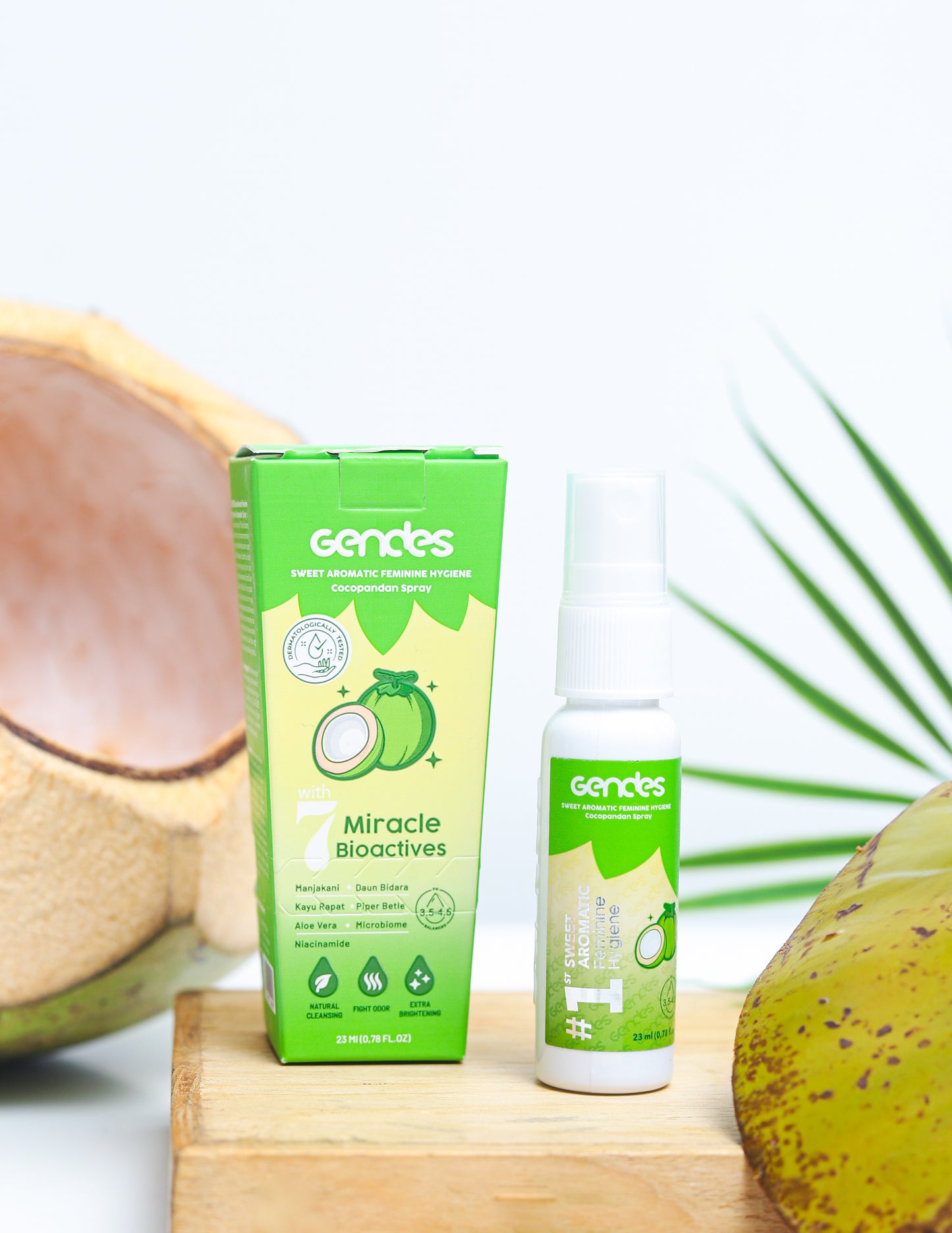 Bundling Gendes Feminine Wash Foam Cocopandan dan Sweet Feminine Care Spray