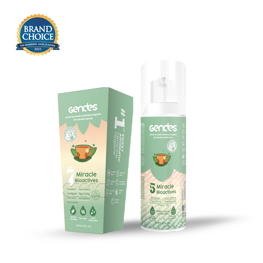 Bundling Gendes Feminine Wash Foam Teh Keraton dan Sweet Feminine Care Spray